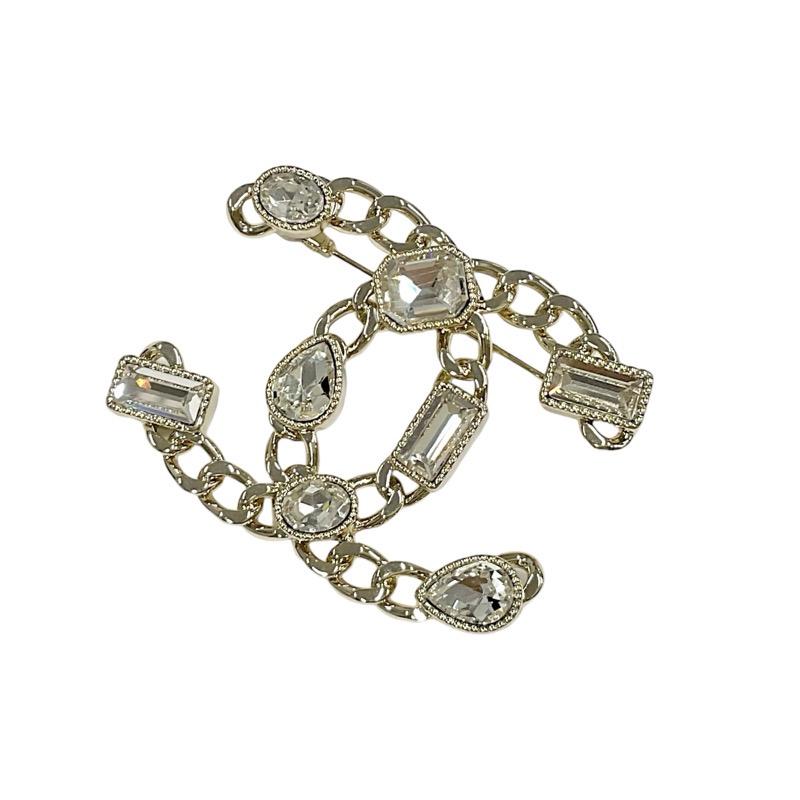 CHANEL ココマーク ビジュー ゴールド ブローチ コサージュ. シャネル CHANEL ブローチ コサージュ ゴールド ココマーク ビジュー