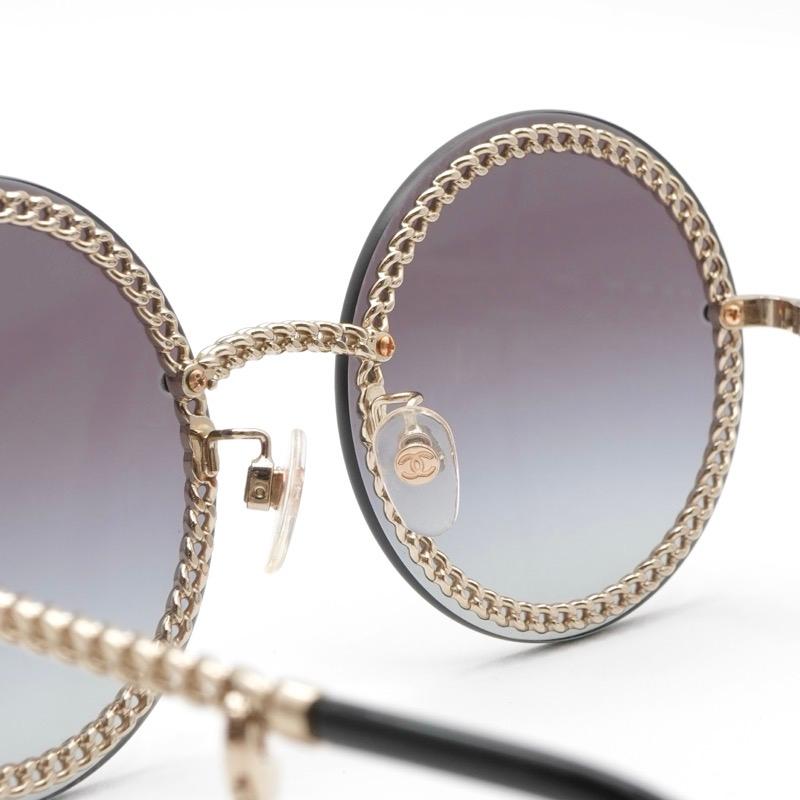 シャネル CHANEL サングラス ブラック ゴールド 黒 サングラス ココマーク アイウェア_4