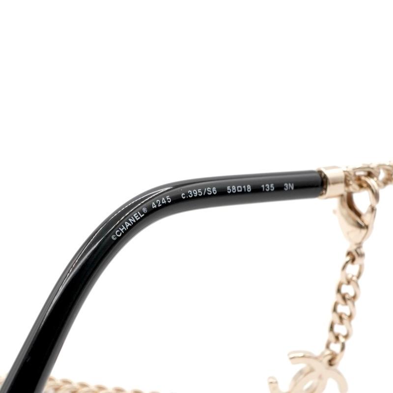 シャネル CHANEL サングラス ブラック ゴールド 黒 サングラス ココマーク アイウェア_7