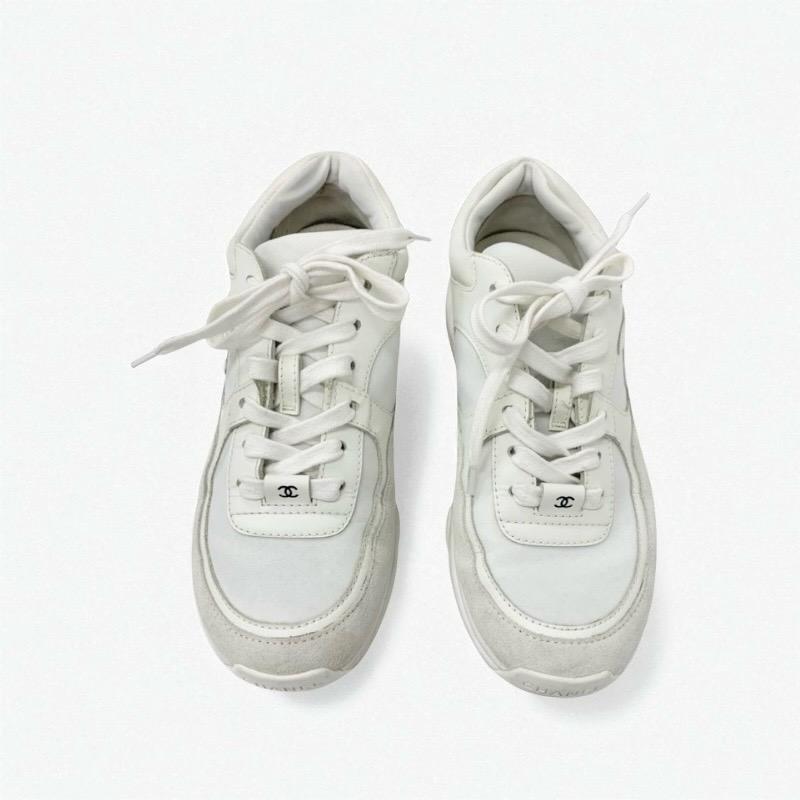CHANEL シャネル スニーカー 靴 シューズ レザー ファブリック