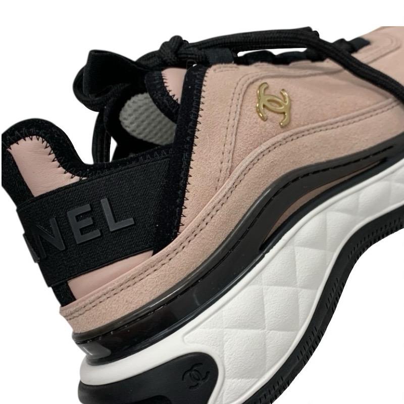 CHANEL シャネル スニーカー 靴 シューズ スエード ファブリック