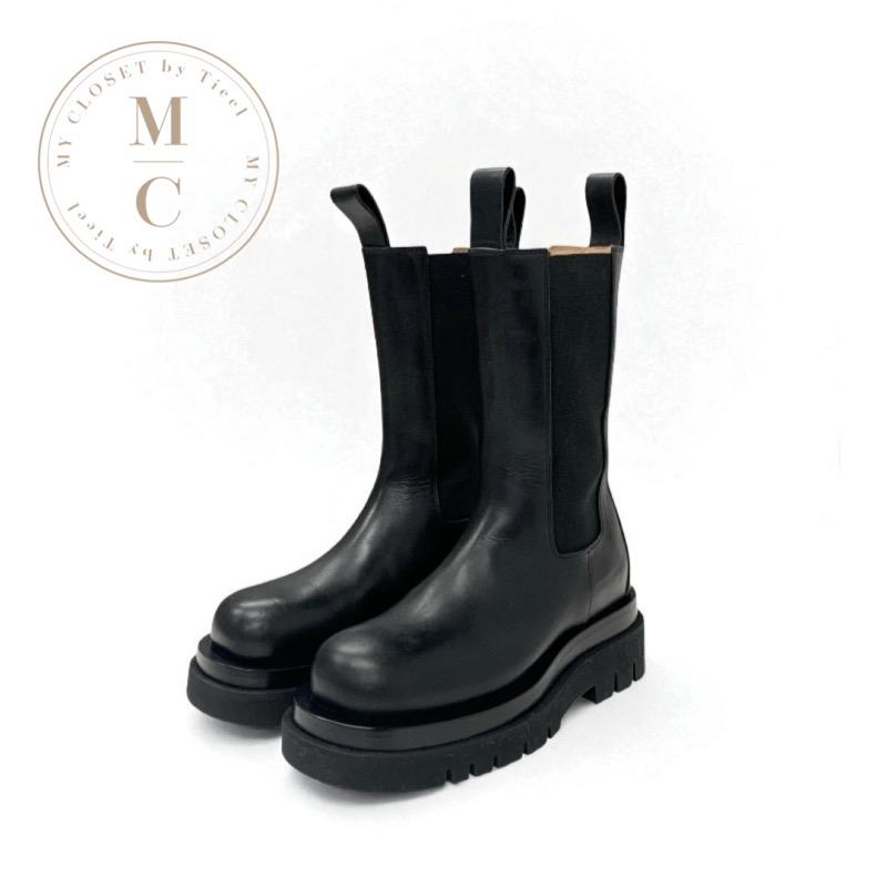 美品　BOTTEGA VENETA ラグ　サイドゴアブーツ　チェルシーブーツ BOTTEGA VENETA(ボッテガヴェネタ) ラグチェルシーアンクルブーツ