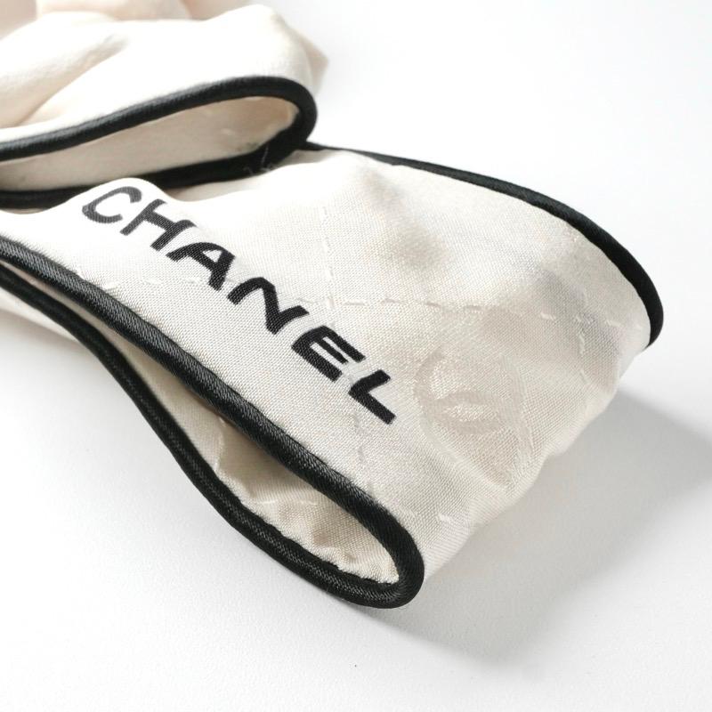 CHANEL シャネル ヘアアクセサリー ホワイト ブラック ココ CHANEL シャネル ヘアアクセサリー ホワイト ブラック ココ