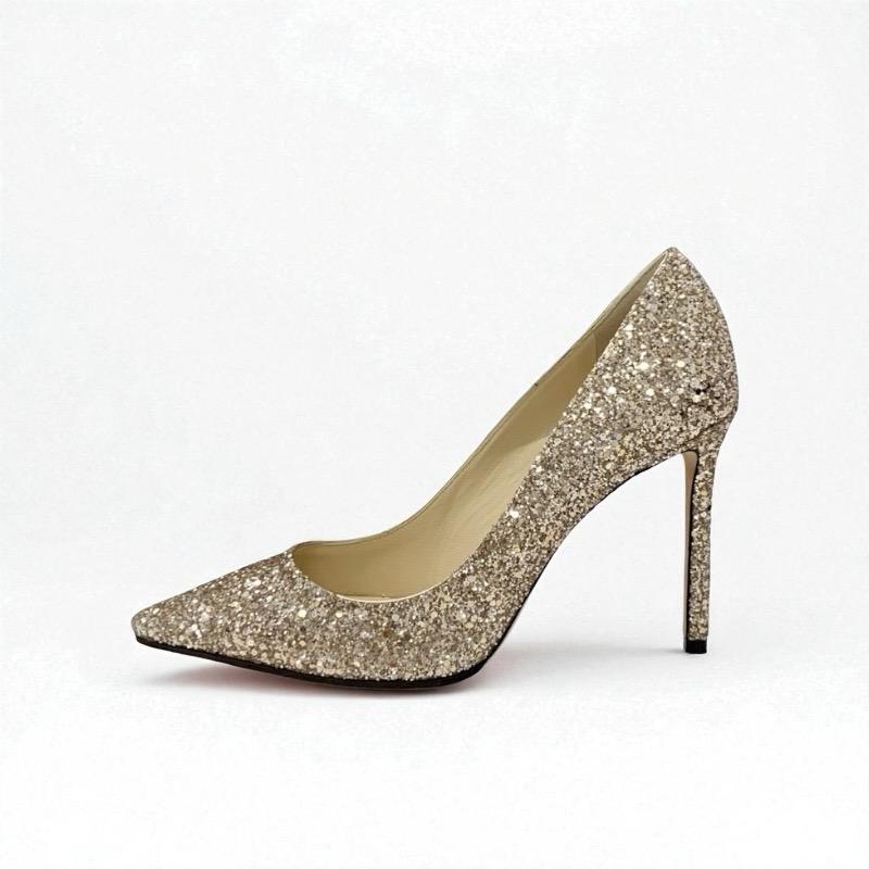 ジミーチュウ JIMMY CHOO ROMY パンプス 靴 シューズ グリッター ゴールド パーティーシューズ_3