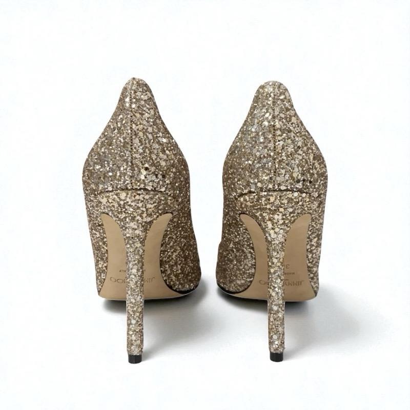 ジミーチュウ JIMMY CHOO ROMY パンプス 靴 シューズ グリッター ゴールド パーティーシューズ_5
