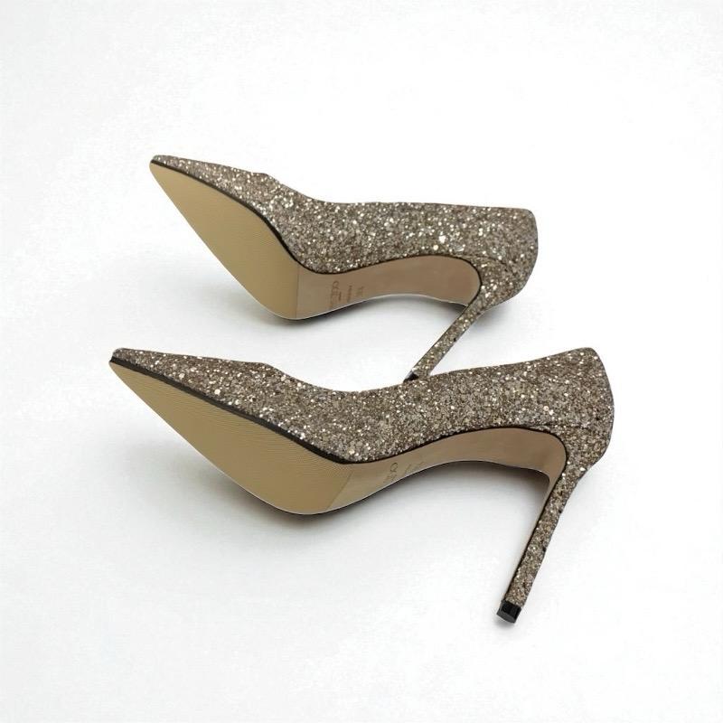 ジミーチュウ JIMMY CHOO ROMY パンプス 靴 シューズ グリッター ゴールド パーティーシューズ_6