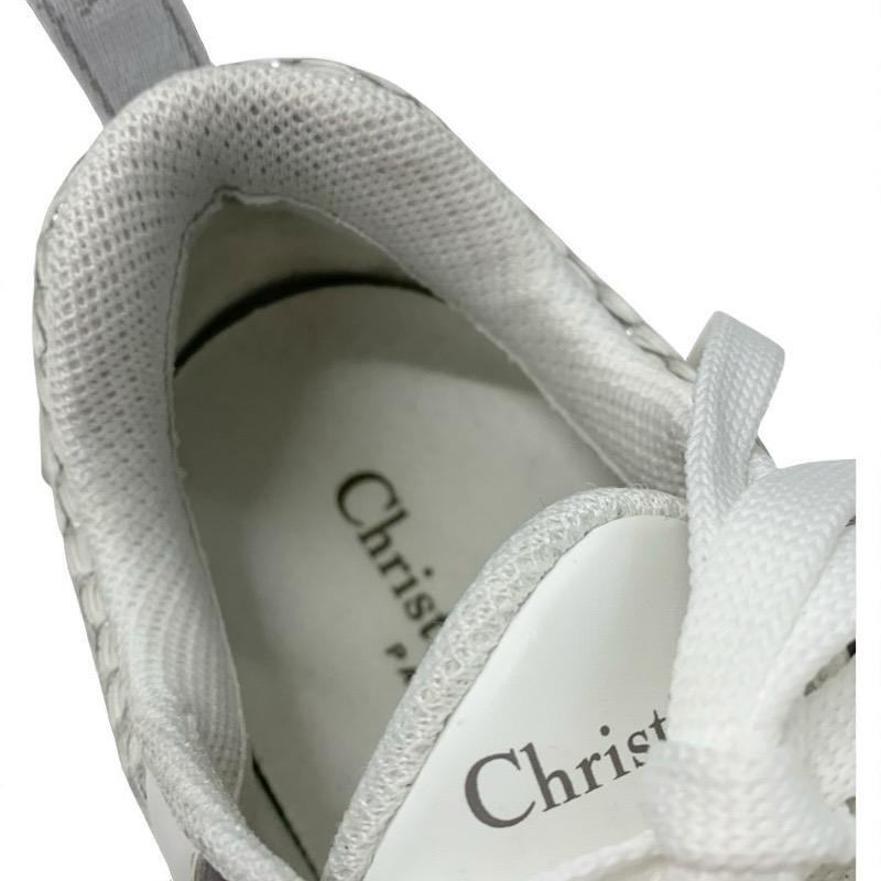 クリスチャンディオール CHRISTIAN DIOR Dior Vibe スニーカー 靴 シューズ レザー ラバー ファブリック ホワイト グレー ロゴ_6