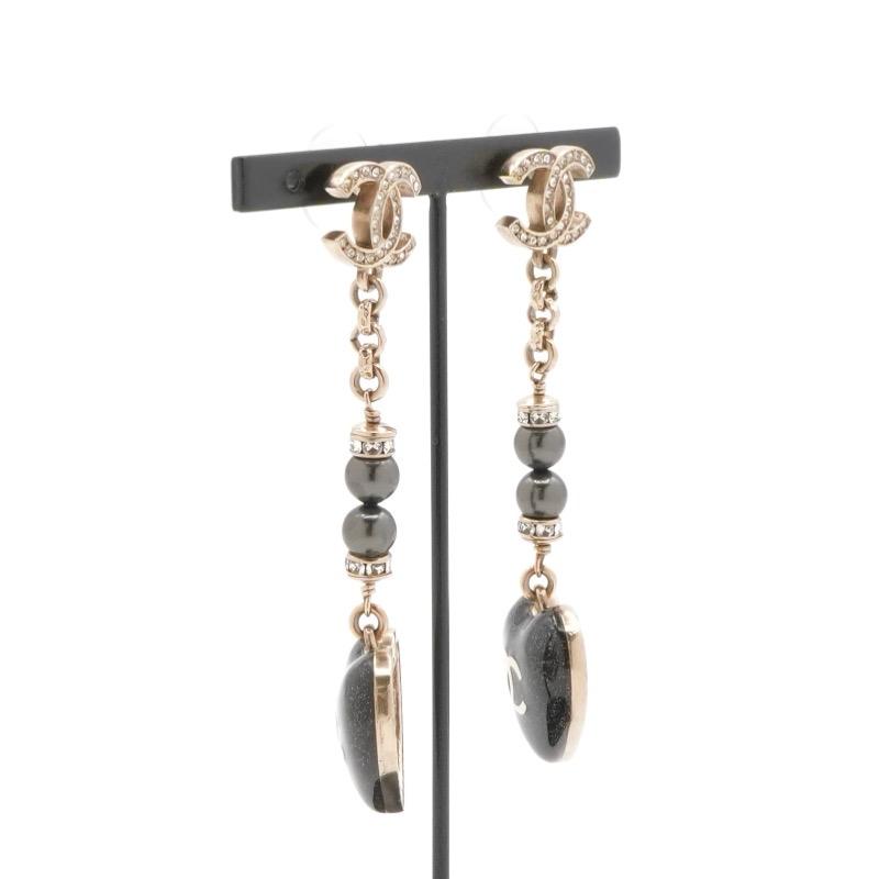 CHANEL（シャネル） ピアス イヤリング ゴールド ブラック ココマーク