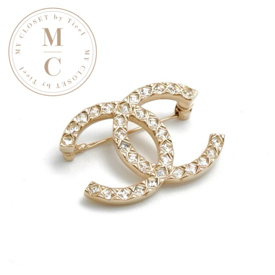 CHANEL（シャネル） ブローチ コサージュ ゴールド ココマーク ライン