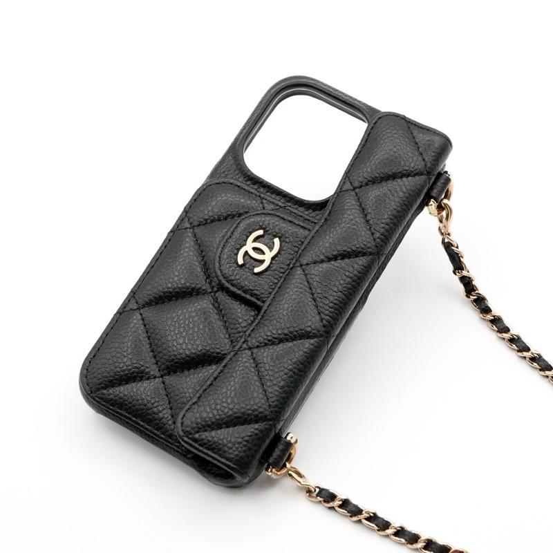 CHANEL シャネル 携帯・スマホアクセサリー ブラック ゴールド