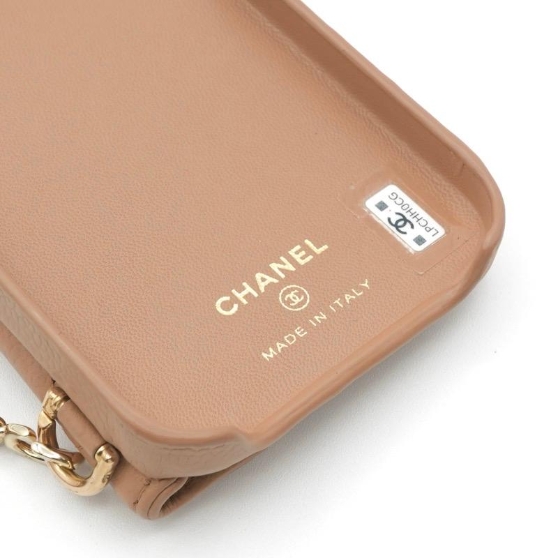 CHANEL シャネル 携帯・スマホアクセサリー ベージュ ゴールド