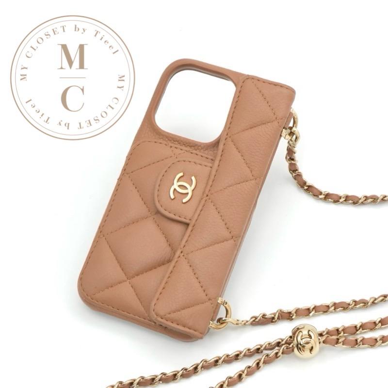 CHANEL シャネル 携帯・スマホアクセサリー ベージュ ゴールド ココ