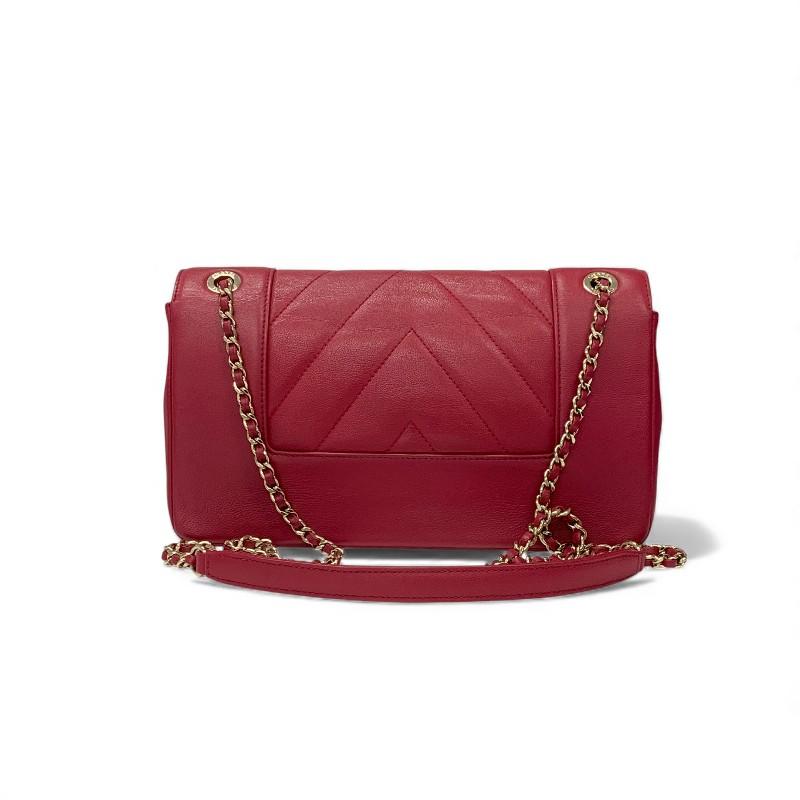 シャネル CHANEL バッグ ショルダーバッグ ピンク ゴールド Vステッチ ラムスキン ターンロック ココマーク ダブルチェーン_2