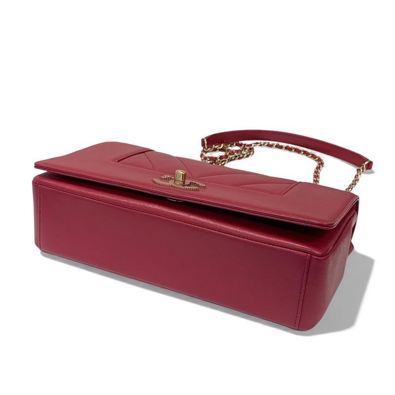 シャネル CHANEL バッグ ショルダーバッグ ピンク ゴールド Vステッチ ラムスキン ターンロック ココマーク ダブルチェーン_3