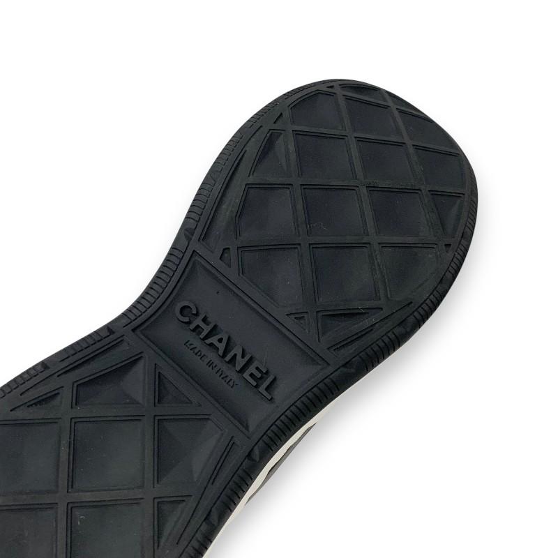 シャネル CHANEL スニーカー 靴 シューズ スエード レザー ブラック 黒 ロゴ ココマーク_7