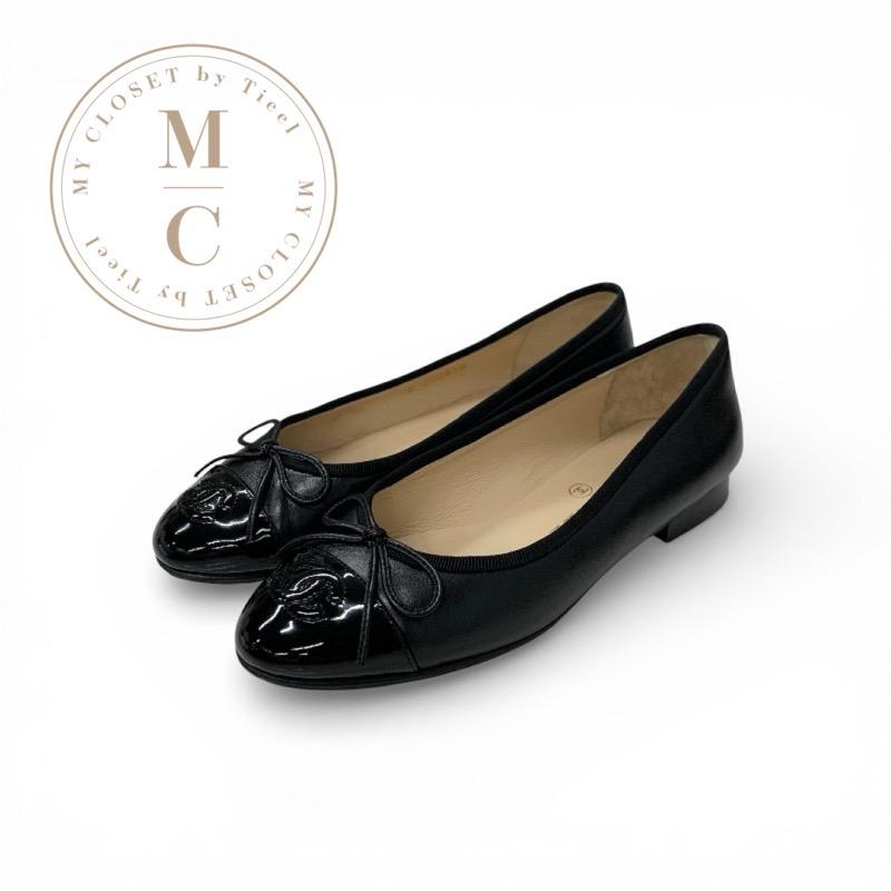 CHANEL（シャネル） フラットシューズ 靴 シューズ レザー パテント 