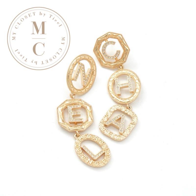 CHANEL（シャネル） ピアス ゴールド ココマーク ロゴ ラインストーン