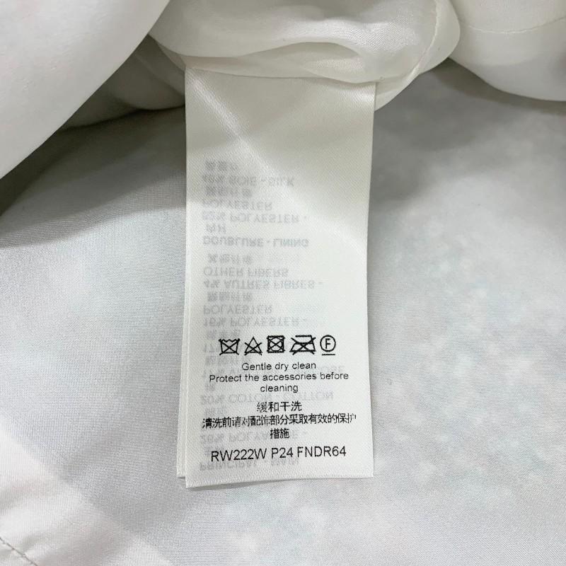 ルイヴィトン LOUIS VUITTON ワンピース ホワイト ブルー系 22SS Aラインドレス ツイード スターダストの画像
