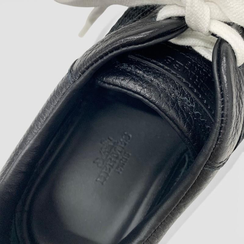 エルメス HERMES バウンシング スニーカー 靴 シューズ レザー ファブリック ブラック ブラウン メッシュ_6