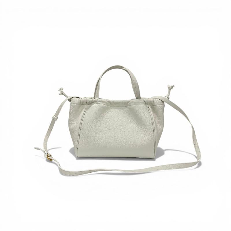 セリーヌ CELINE バッグ ショルダーバッグ ホワイト ゴールド スモール カバ ドローストリング キュイル トリオンフ レザー 2WAY_2