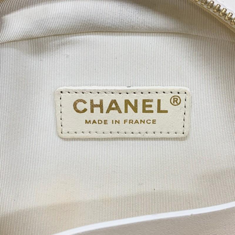 シャネル CHANEL バッグ ショルダーバッグ ラムスキン ホワイト 白 ゴールド ココマーク マトラッセ チェーン 2way ハンドバッグ_7