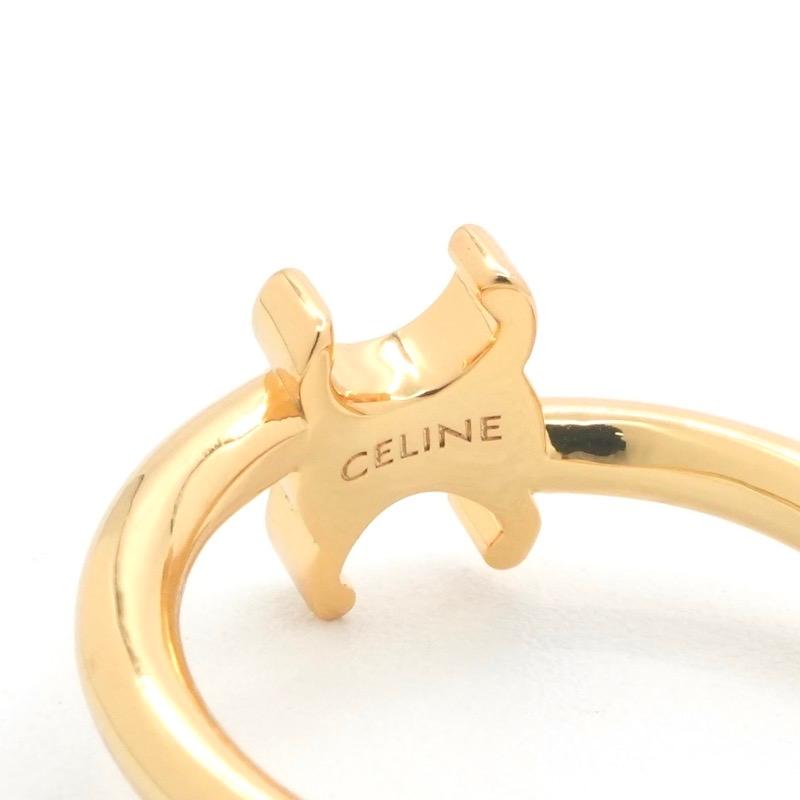 CELINE（セリーヌ） ピアス ゴールド トリオンフ アシンメトリック