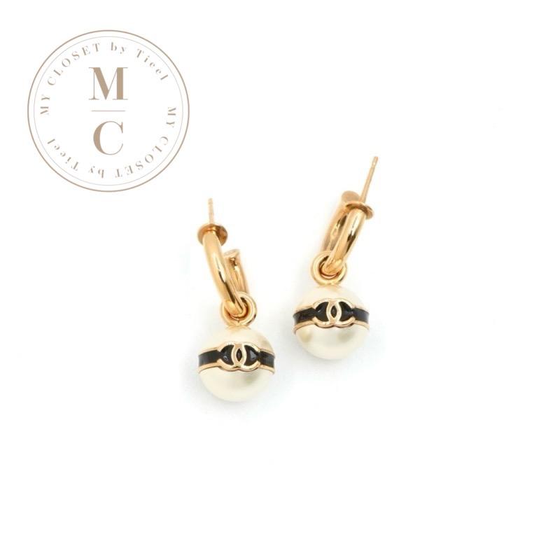 CHANEL（シャネル） ピアス イヤリング ゴールド ブラック ココマーク 