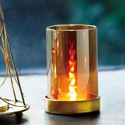 シャインキャンドルランプ 高級感ある琥珀色のキャンドルホルダー Ca Ho 073 ヒーリング雑貨の専門店 My Earth 通販 Yahoo ショッピング