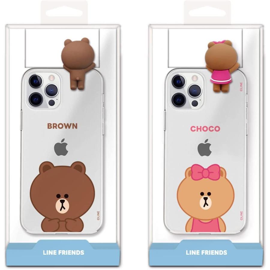 LINE FRIENDS iPhone 12 mini ケース   公式ライセンス品  BASIC BROWN KCE-CSG365 国内正規品  キャラクターグッズ｜my-friends｜08