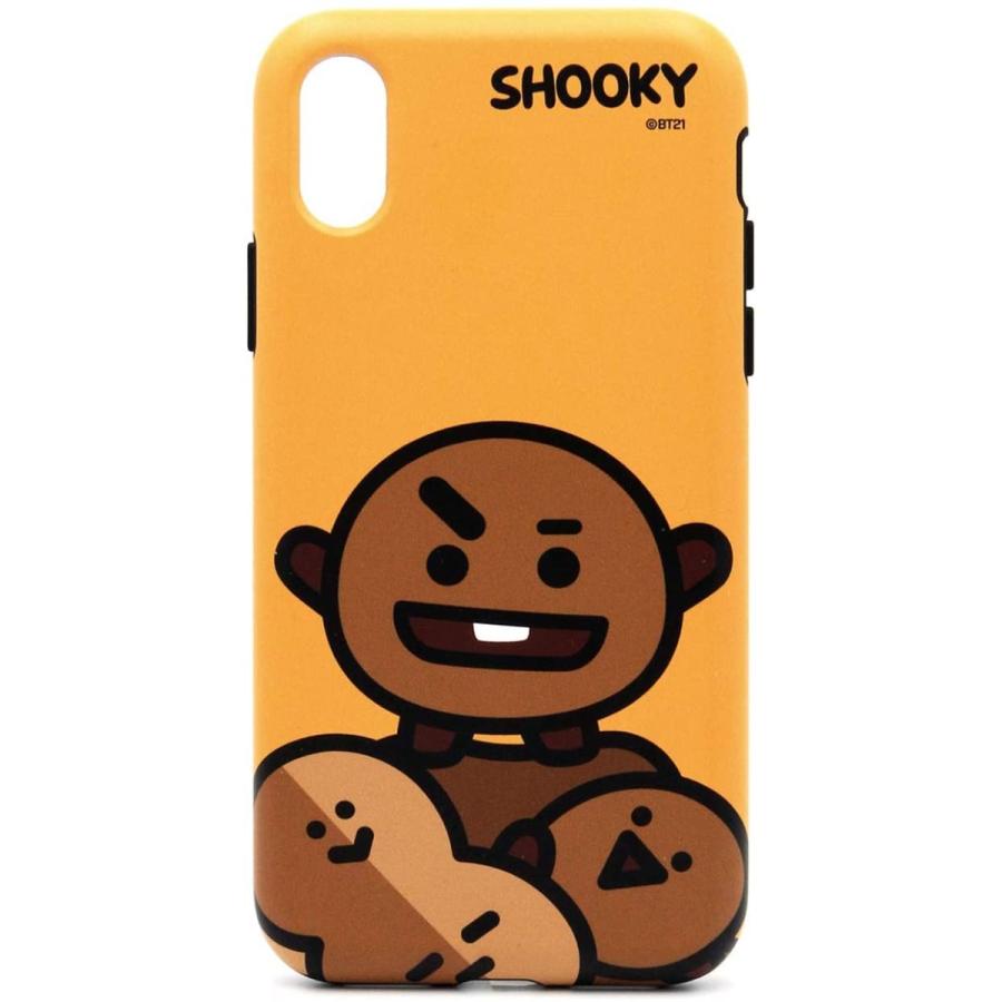 BT21 iPhone XR ケース DUAL GUARD HI SHOOKY 6.1インチ ワイヤレス充電対応 公式ライセンス(キャラクターグッズ)｜my-friends｜02