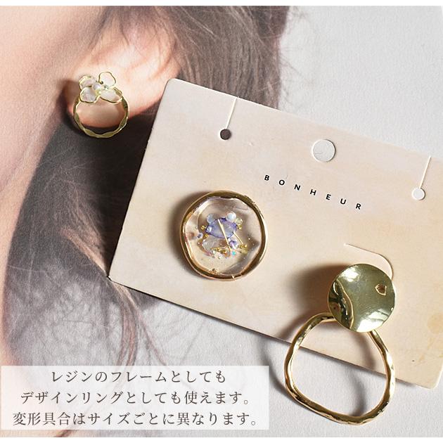 MY mama 変形 ひねり リング パーツ 全3種 □ フープ 金 MY mama 変形 ひねり リング パーツ 全3種 □ フープ 金