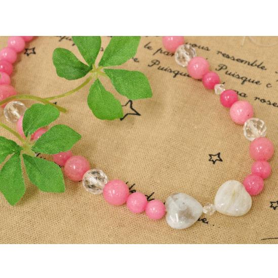 MY mama 8mm 96面カット ピンクストーン 40cm □ 人工石