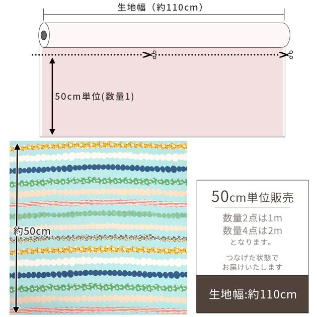 生地 オックス 花柄 ボーダー ドット 可愛い クピラ Hanauta □ kupila