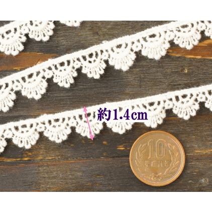 ケミカルピコレース 10ヤード ナチュラル ワンピース 洋服 小物 雑貨 バッグ ポーチ レース 花 ハンドメイド 手芸 手作り 生成り 手作り工房 Mymama Paypayモール店 通販 Paypayモール