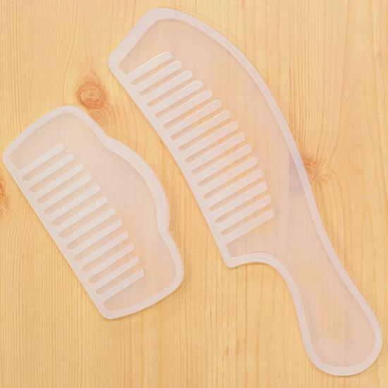 シリコンモールド くし型 全2種 コーム 櫛 シリコン製 レジン型 レジン Uv