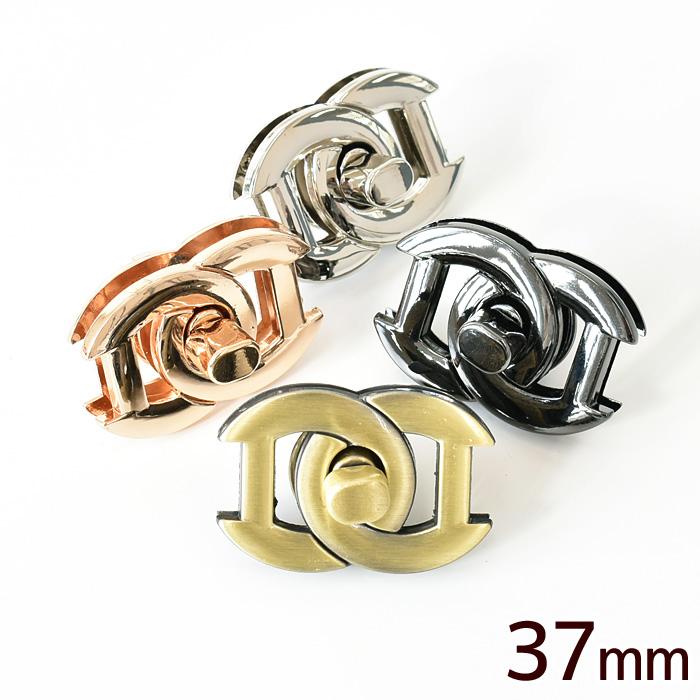 MY mama ひねり金具 馬蹄 形 37mm 1組入 全4色 □ 留め具 ゴールド