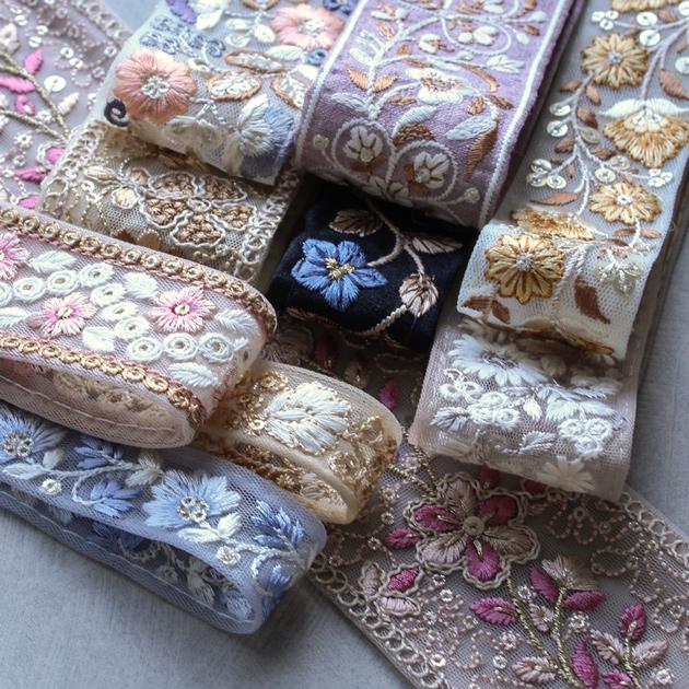 Yuu☆インド刺繍リボン 楽天市場】◎お買い得◎ インド刺繍リボン アソートセット