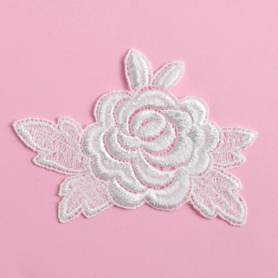 国産ケミカルレース モチーフ ローズ □ 手芸 クラフト カルトナージュ