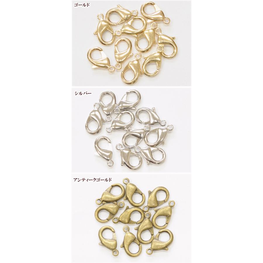 MY mama カニカン15mm 計100個 全3色 アクセサリー パーツ □ 卸販売