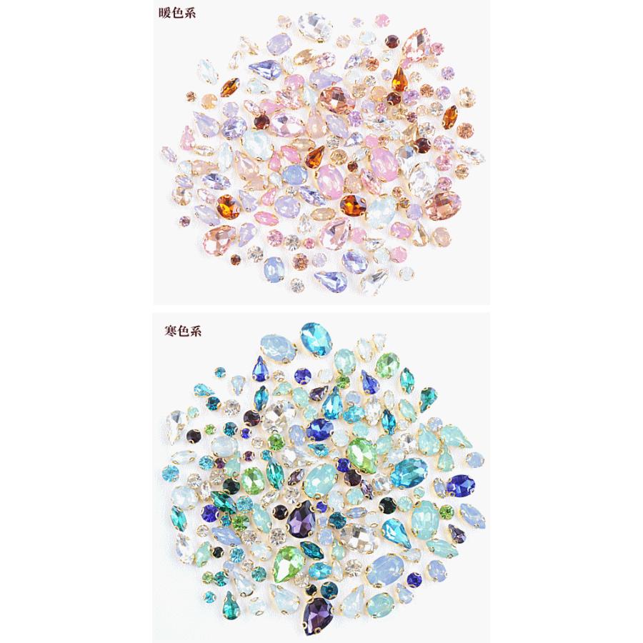 MY mama 台座付き ストーン 140個 13種アソート セット ビジュー MY mama 台座付き ストーン 140個 13種アソート セット ビジュー