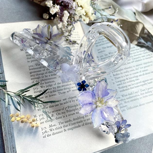 MY mama ツイスト バンスクリップ クリア 13cm 1個入 □ 大きめ