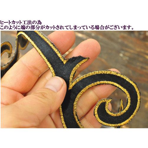 刺繍ワッペン アイロン接着可 全3色カラーにゴールド枠刺繍入り ■ マーチングバンド バトン 新体操 フィギュア ダンス 衣装 バレエ 装飾 ■｜my-mama｜05