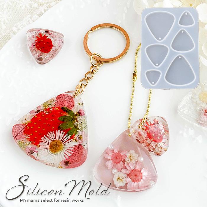 シリコンモールド フラット 三角パーツ シリコン型 モールド □ 三