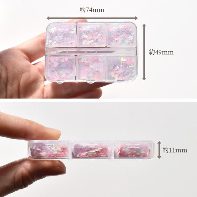 MY mama ゆめかわ ホログラム 6種 セット ケース付き □ ピンク