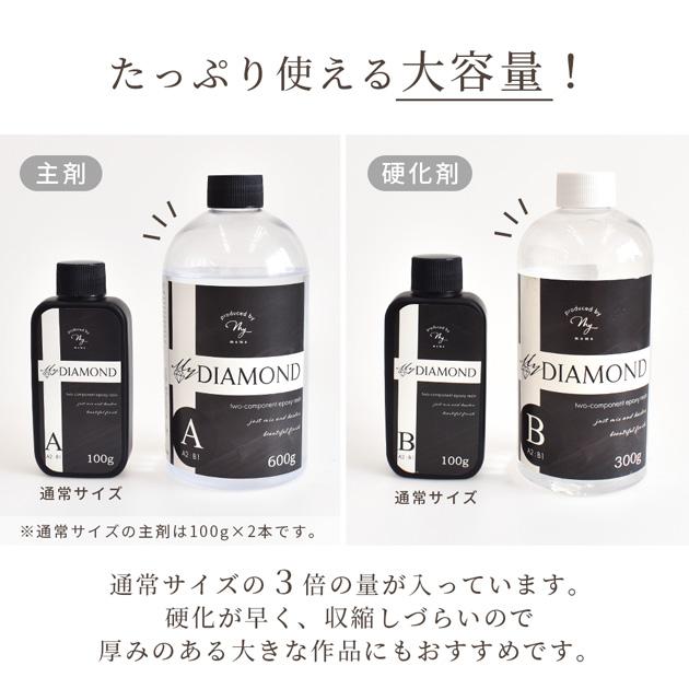 MY mama レジン液 2液性 大容量 900g 安い エポキシ樹脂 マイ