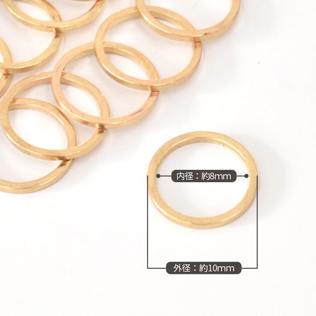 MY mama フレーム パーツ レジン枠 丸 小 ゴールド 10個 □ ミニ 10mm