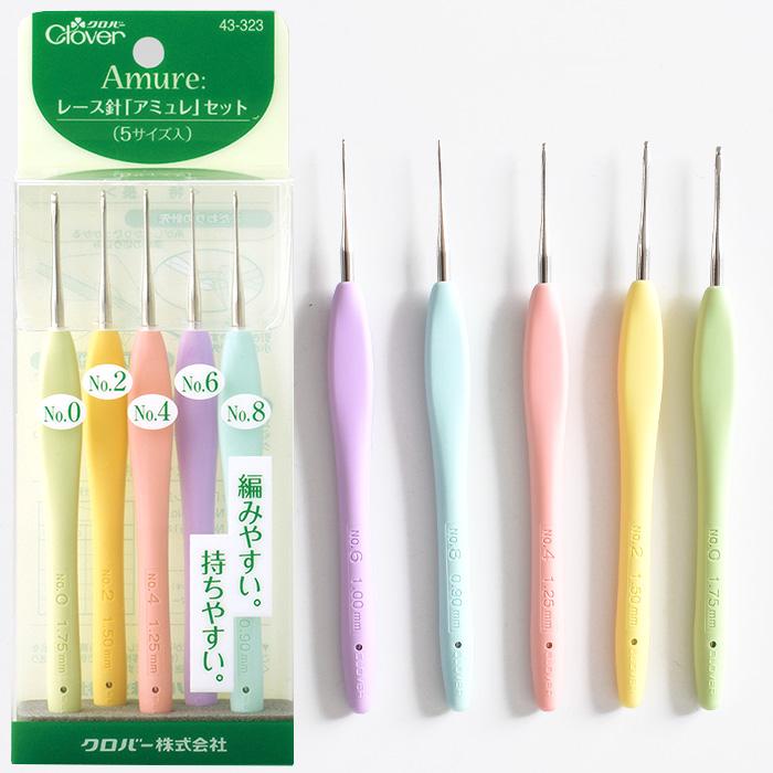 あさがお調整パーツ付属　クローシスジャオウガとヴァミリアヴィレル４枚セット クロバー（手芸用品） クロバー レース針 「 アミュレ 」 セット 5