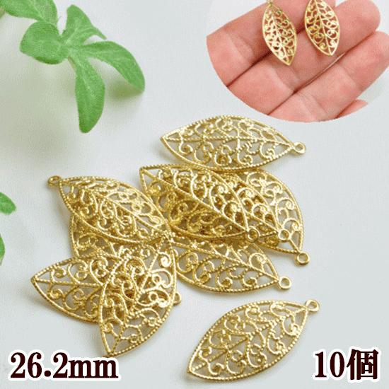 ハンドメイドアクセサリー MY mama アクセサリー パーツ 透かしチャーム 10枚