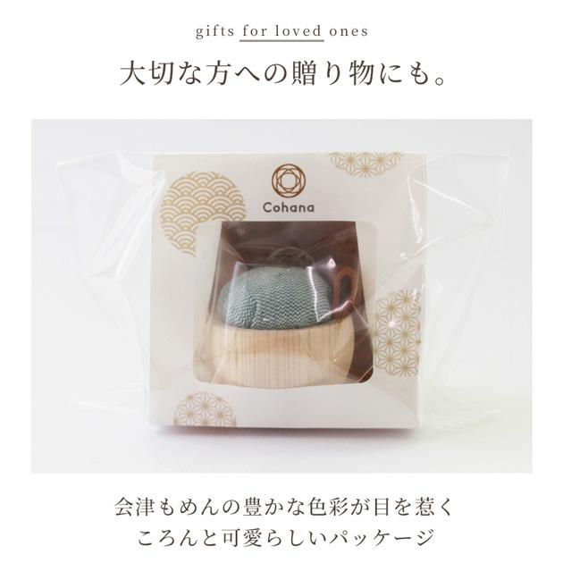 予約販売】 Cohana ヒノキのピンクッション 会津もめん □ コハナ こは