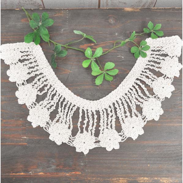 MY mama つけ襟 生成り レース 手芸 ハンドメイド レディース トップス
